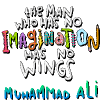 The Man Who Has No Imagination Has No Wings Sticker - The Man Who Has No Imagination Has No Wings Wings Stickers