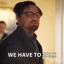 We Have To Talk Dr Randall Mindy GIF - We Have To Talk Dr Randall Mindy Leonardo Dicaprio GIFs