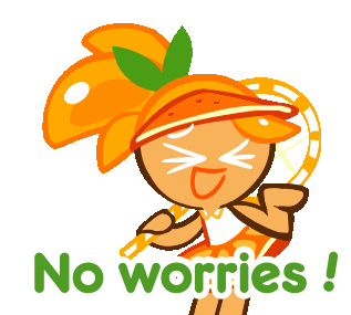 Waving Orange Girl Sticker - Waving Orange Girl No Worries Stickers