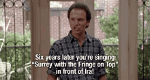 Surrey With The Fringe On Top In Front Of Ira When Harry Met Sally GIF