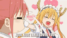 Dragon Maid Kool Kids Table GIF