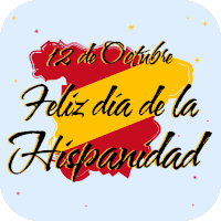 Fiesta Nacional De España Día De La Hispanidad Sticker