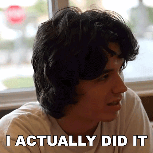 They actually did it. You actually did it.