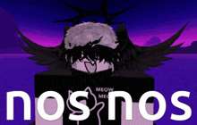 a picture of a person with wings and the word nosnos