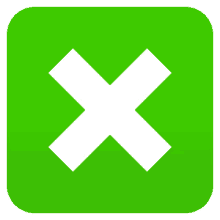 cross mark button symbols joypixels denial not allowed