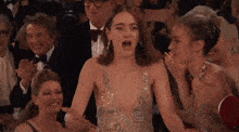 Emma Stone Golden Globes GIF - Emma Stone Golden Globes Awards GIFs