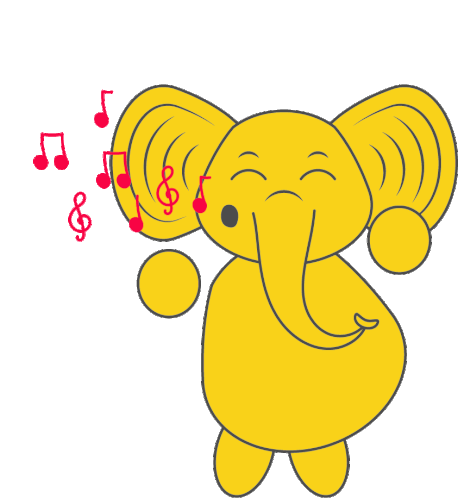 Yellowfant Elephant Sticker