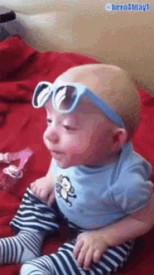 Cute Baby Cool GIF - Cute Baby Cool Sunglass GIFs