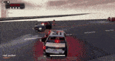 a video game screen shows a police car with the number 31 on the back