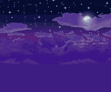 Starry Night Clouds GIF