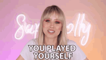 You Played Yourself Superholly GIF - You Played Yourself Superholly Jokes On You GIFs