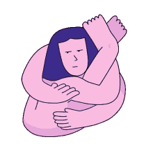 yoga self cuddle embrace snuggle hugs