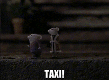 stuart little reginald stout taxi cab calling for taxi