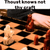 Thoust Knows Not Thy Craft Chess GIF - Thoust Knows Not Thy Craft Chess Funny GIFs