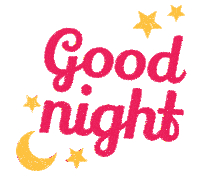 a pink and yellow sign that says good night