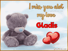 gladis i miss you my love gladis name name