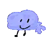 a pixel art drawing of a jellyfish with a smiley face on its face .