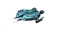 a computer generated image of a space ship with the letters rfp.ccr on the bottom