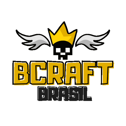 a logo for bc craft brasil with a skull and wings