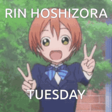 Rin Rin Love Live GIF - Rin Rin Love Live Rin Hoshizora GIFs