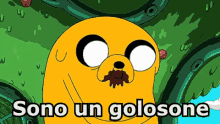 Golosone Goloso Ghiotto Aventure Time Jake Mangiare Cioccolato GIF - Greedy Glutton Adventure Time GIFs