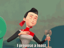 the toast