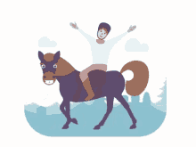 King Riding A Horse GIFs | Tenor