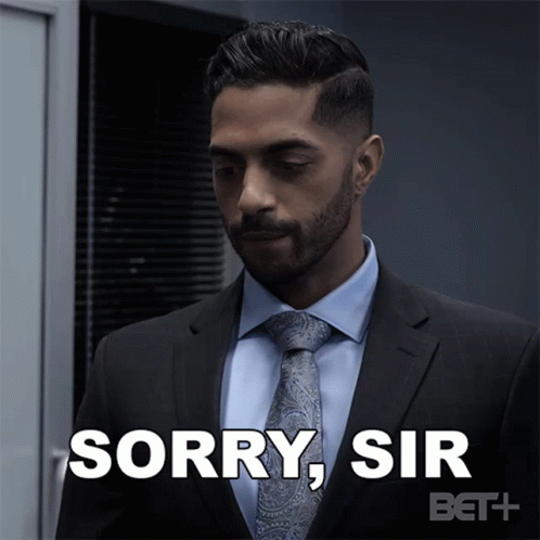 Sorry Sir Agent Malcolm Green GIF - Sorry Sir Agent Malcolm Green Ruthless GIFs