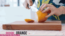 cut dice orange cutting board good housekeeping