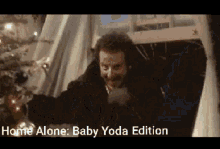 Baby Yoda Home Alone GIF