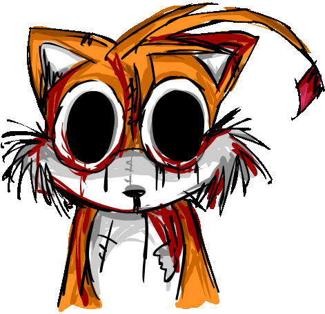 Tails Doll Soulless Dx Sticker - Tails Doll Soulless DX Soulless FNF -  Discover & Share GIFs