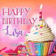 happy birthday happy birthday lisa celebration lisa rainbow colors
