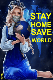 Stay Home Save World GIF