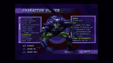spiderman2000 ps1 game viewer character