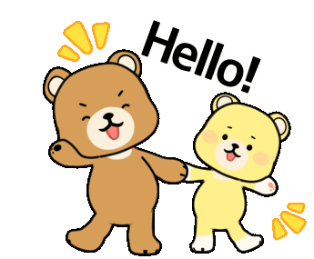 Hello Bear Sticker - Hello Bear Cute Stickers