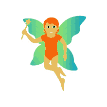 fairy joypixels flying spread your wings magical