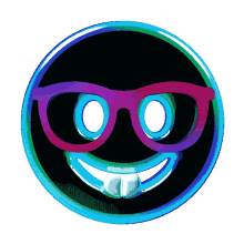 nerd silly smile tongue emoji