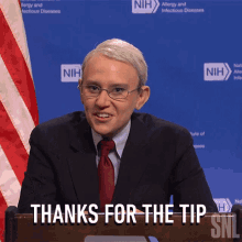 Thanks For The Tip Anthony Fauci GIF - Thanks For The Tip Anthony Fauci Saturday Night Live GIFs