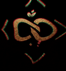 a logo for eternity family with a gold infinity symbol on a black background