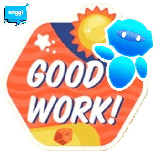 Miggi Good Work Sticker - Miggi Good Work Stickers