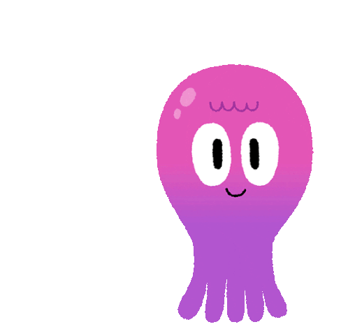 Octopus Saying Oops Sticker - Funder The Sea Octopus Purple Stickers