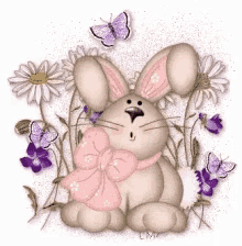 Happy Easter Rabbit GIF - Happy Easter Rabbit Conejo GIFs