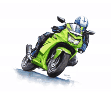 Watercolor Motorcycle Art GIF - Watercolor Motorcycle Art Motoart GIFs