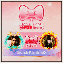 a lv.1 bestie is being upgraded to friendship