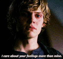 i care about your feelings more than mine sad crying tate langdon