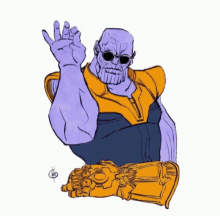 Thanos Thanos Saltbae GIF - Thanos Thanos Saltbae Infinity Stones GIFs