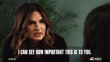 I Can See How Important This Is To You Captain Olivia Benson GIF - I Can See How Important This Is To You Captain Olivia Benson Mariska Hargitay GIFs