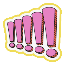Exclamation Excited Sticker - Exclamation Excited Emphasis Stickers