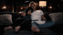 Couch Cuddle GIF - Couch Cuddle Couple On Sofa GIFs