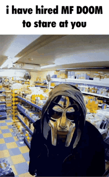 Mfdoom I Have Hired Mfdoom To Stare At You GIF